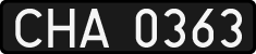 License plates of Poland, 1976 year system
