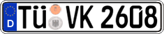 German license plate, Regular plates