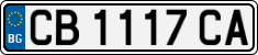 License plate of Bulgaria, Cars
