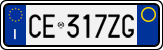 License plate of Italy, Cars (1994 year series)