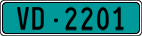 License plate of Switzerland, Agricultural vehicles (green)