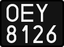 License plates of Poland, 1976 year system
