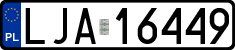 License plates of Poland, Regular car plates