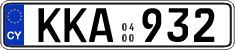 License plate of Cyprus, Regular plates