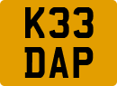 License plate of the United Kingdom, 1983 year system