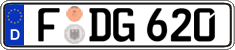 German license plate, Regular plates
