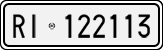 License plate of Italy, Cars (1927 year series)