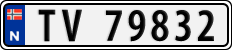 License plate of Norway, Cars