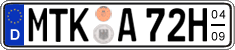 German license plate, Seasonal plates (Oldtimers)