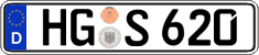 German license plate, Regular plates