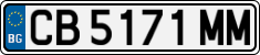 License plate of Bulgaria, Cars
