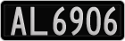 License plate of New Zealand, AB1(234)