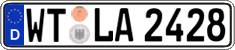 German license plate, Regular plates