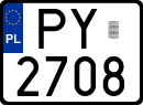 License plates of Poland, Special vehicles and motorcycles