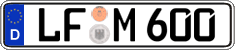 German license plate, Regular plates