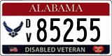 Alabama, Disabled Veteran (12345/12A3/1A23)