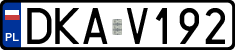 License plates of Poland, Regular car plates