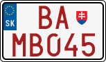 License plate of Slovakia, Dealer