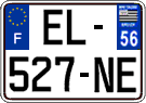 French license plate, SIV (ordinary)