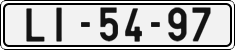 License plate of the Czech Republic, Cars (1960)