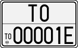 License plate of Italy, Cars (1927 year series)