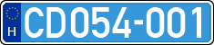 license plates of Hungary, Diplomatic