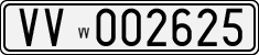 License plate of Italy, Cars (1927 year series)