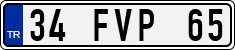 License plate of Turkey, Regular plates