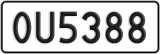License plate of New Zealand, AB1(234)
