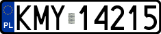 License plates of Poland, Regular car plates