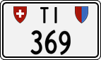 License plate of Switzerland, Cars