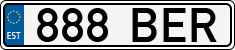License plate of Estonia, Regular car plates