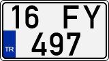 License plate of Turkey, Regular plates