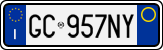 License plate of Italy, Cars (1994 year series)