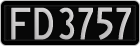 License plate of New Zealand, AB1(234)