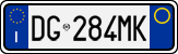 License plate of Italy, Cars (1994 year series)