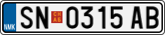 License plate of North Macedonia, Regular plates (2012)
