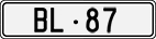 License plate of Switzerland, Cars
