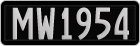 License plate of New Zealand, AB1(234)