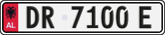 License plate of Albania, Cars (1993)