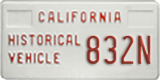 California, Historical (H/V XXXX)
