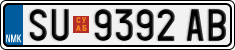 License plate of North Macedonia, Regular plates (2012)