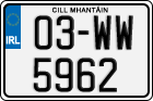 License plate of Ireland, Regular plates