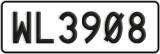 License plate of New Zealand, AB1(234)