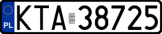 License plates of Poland, Regular car plates