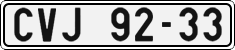 License plate of the Czech Republic, Cars (1960)