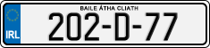 License plate of Ireland, Regular plates