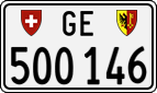 License plate of Switzerland, Cars