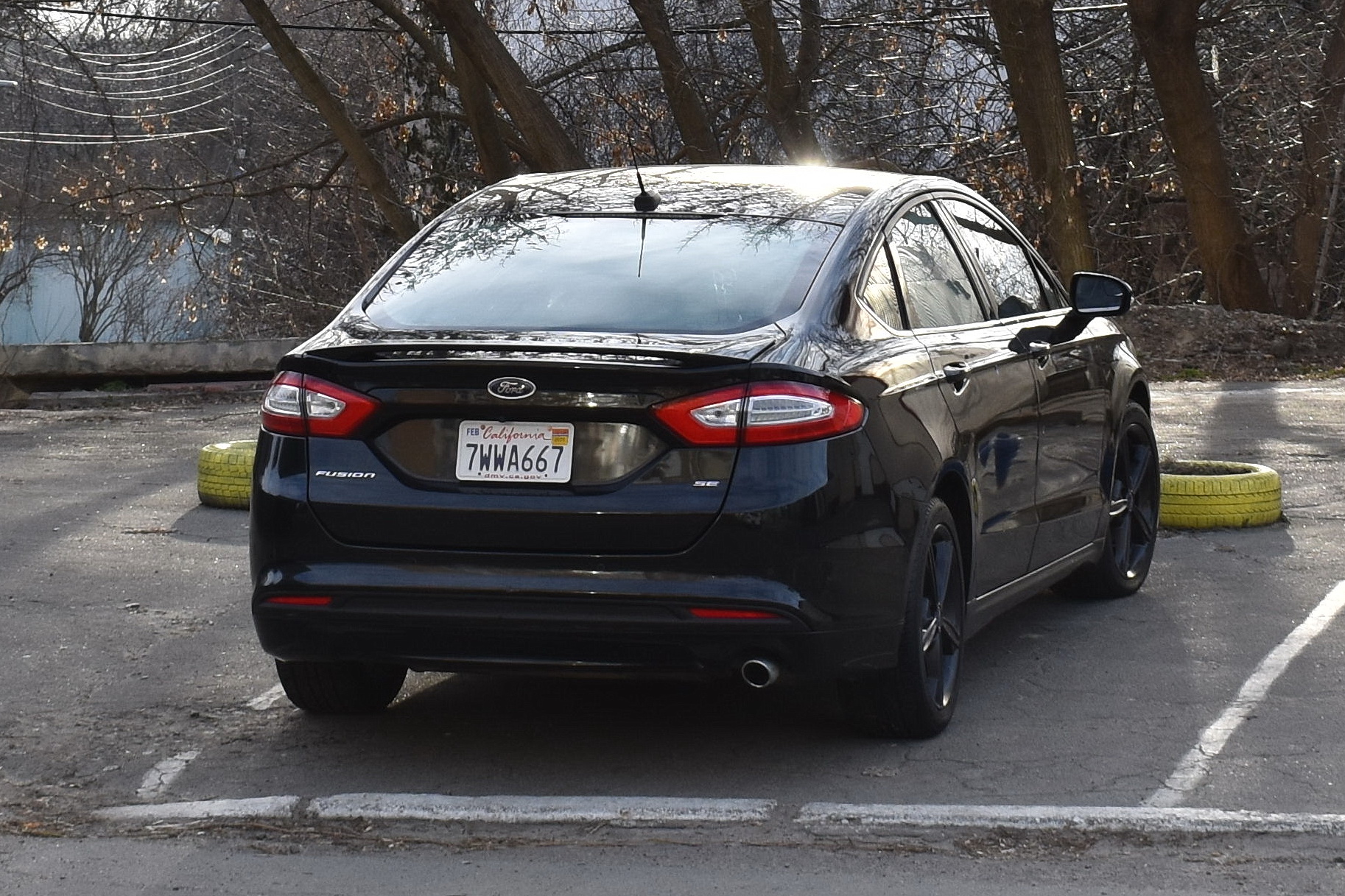 7WWA667, License plate without vehicle 