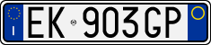 License plate of Italy, Cars (1994 year series)